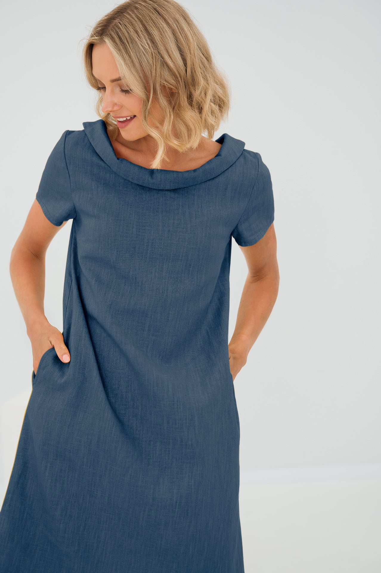 Sunny Comfort Linen Dress