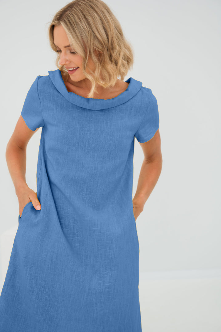 Sunny Comfort Linen Dress