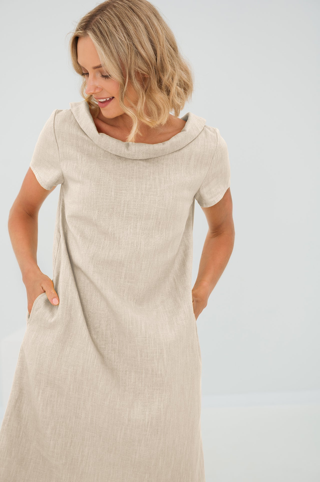 Sunny Comfort Linen Dress