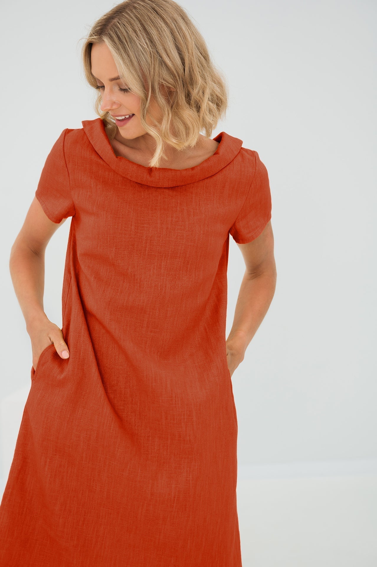 Sunny Comfort Linen Dress