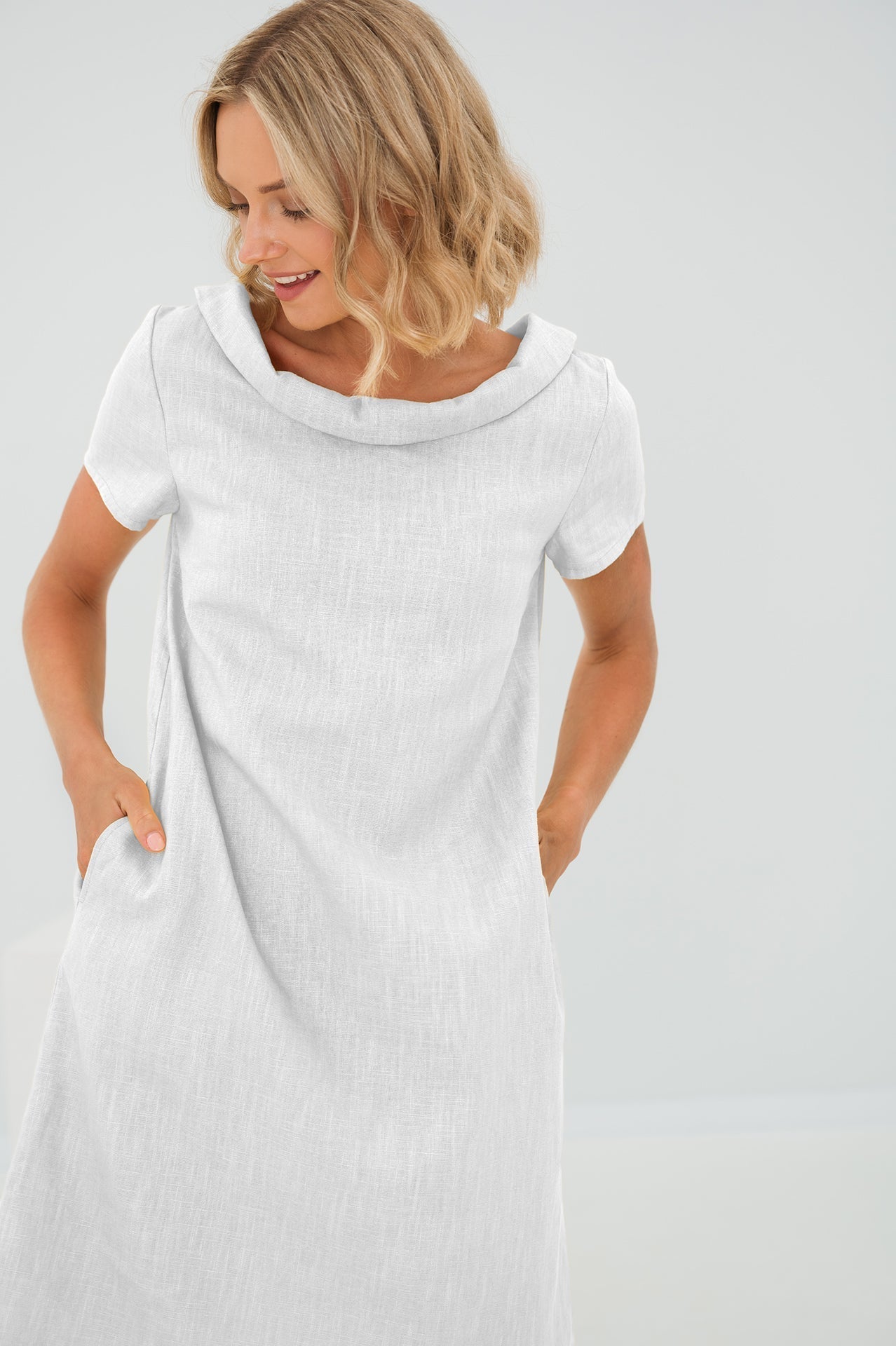 Sunny Comfort Linen Dress