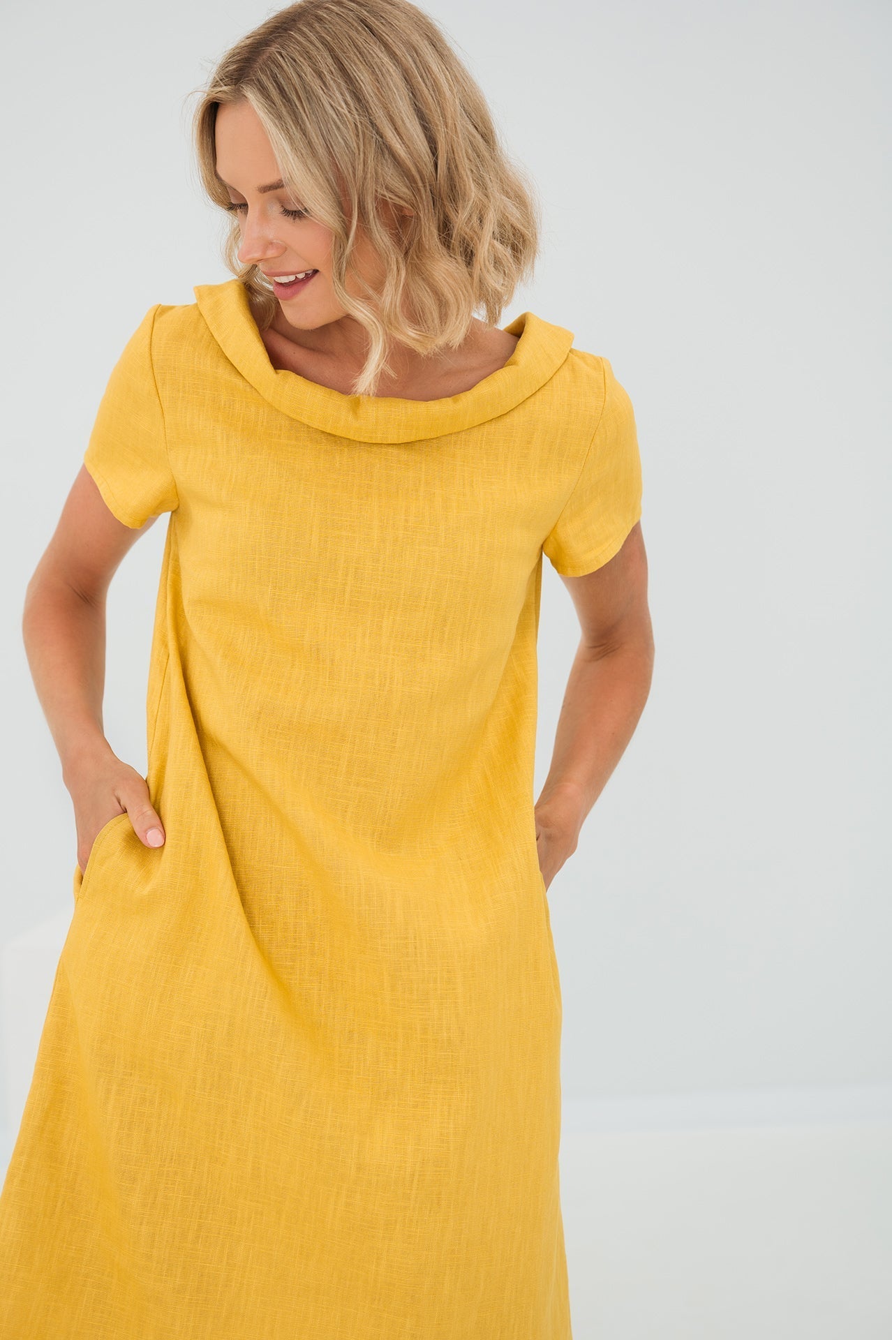 Sunny Comfort Linen Dress