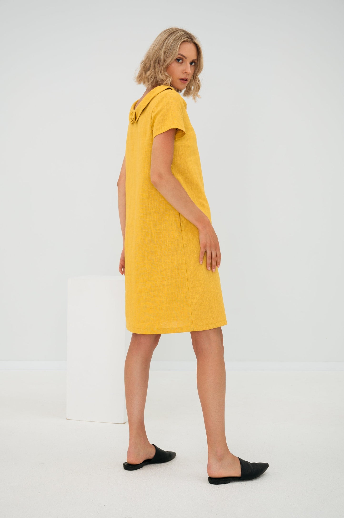 Sunny Comfort Linen Dress