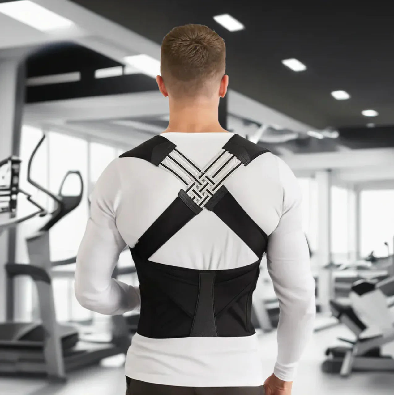 Posture Corrector relieves neck, shoulder and back pain.