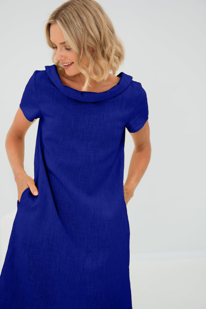 Sunny Comfort Linen Dress