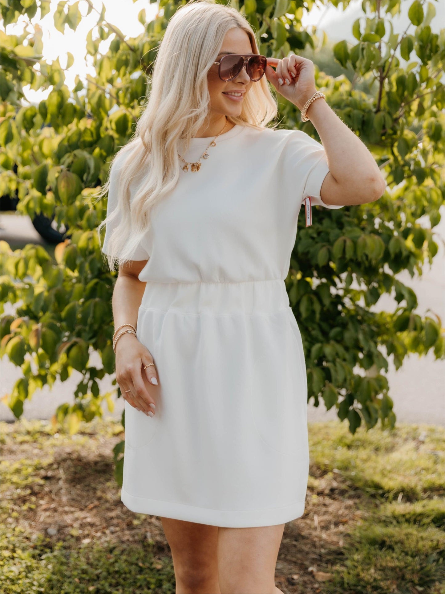 AirEssentials Cinched T-Shirt Dress