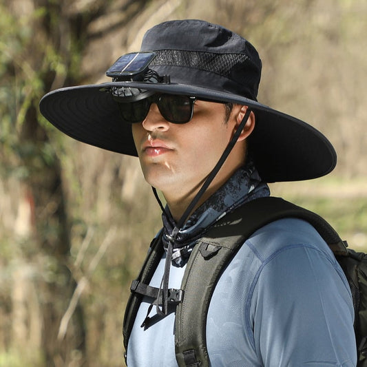 🏆 50K+ SOLD! ⚡2025 New Ultralight Solar Fan Sun Hat – Lighter Than a Baseball!⚾(Only 11oz)