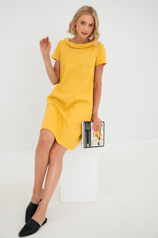 Sunny Comfort Linen Dress