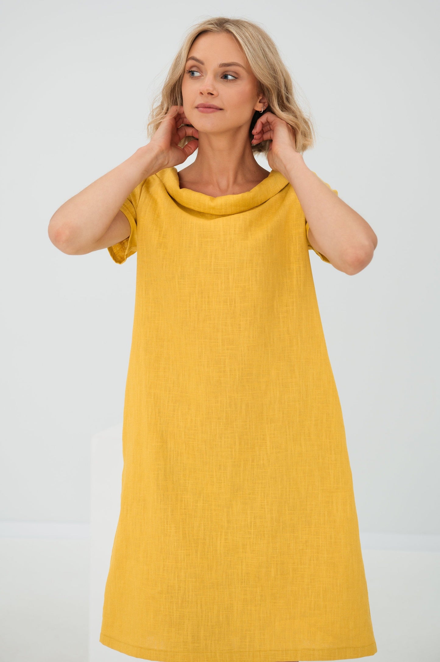 Sunny Comfort Linen Dress