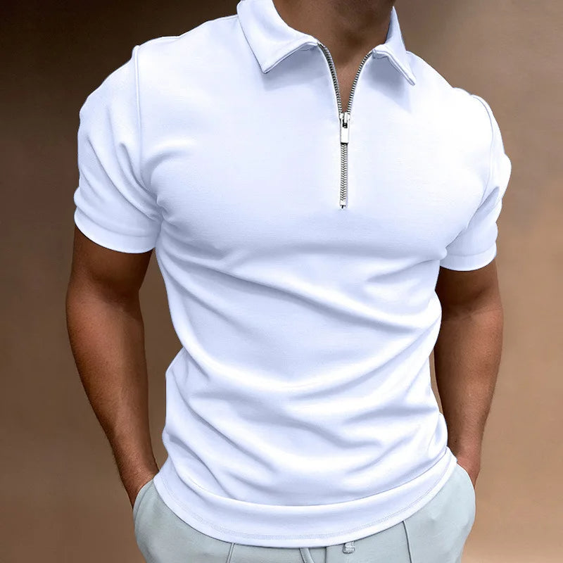 Zip-Up Style Tee for Men