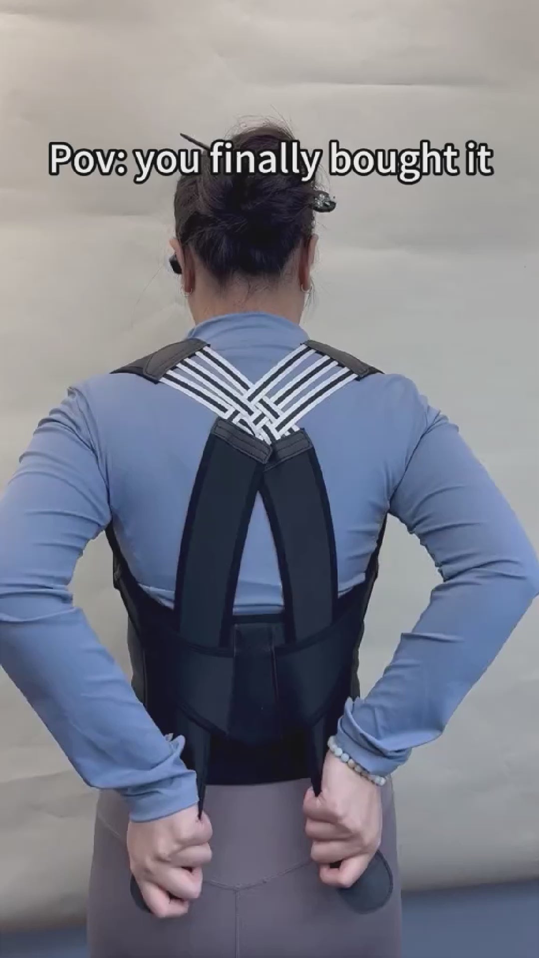 Posture Corrector relieves neck, shoulder and back pain.
