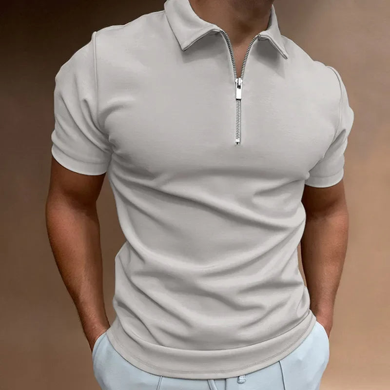 Zip-Up Style Tee for Men