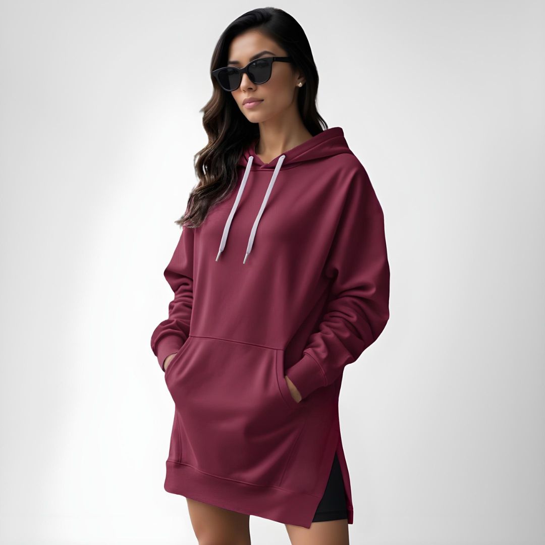 SnuggleFit Cozy Hoodie Dress