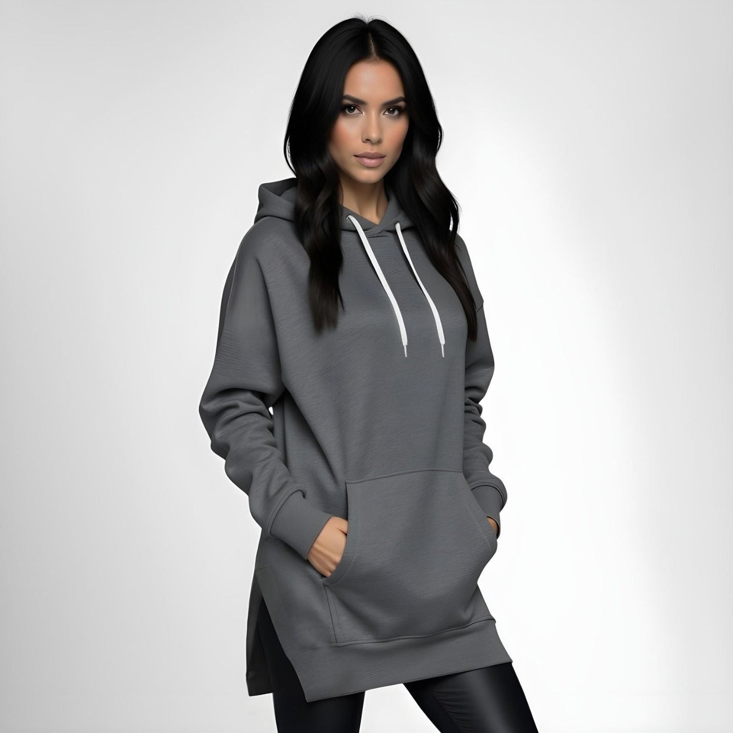 SnuggleFit Cozy Hoodie Dress