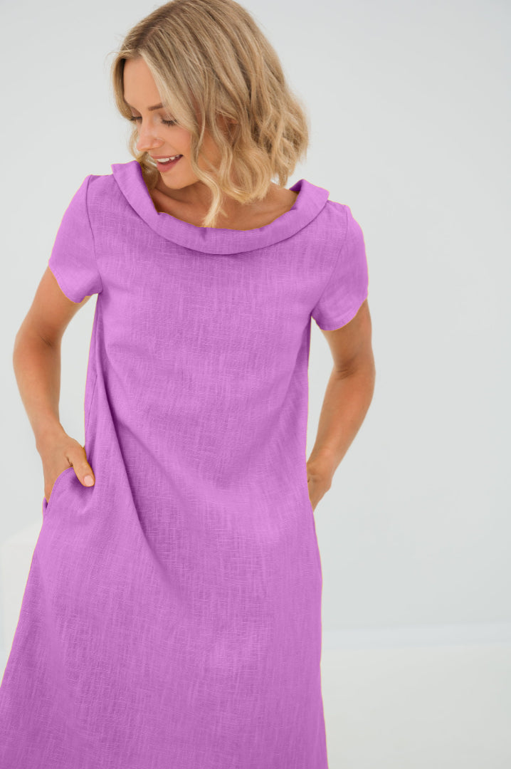 Sunny Comfort Linen Dress